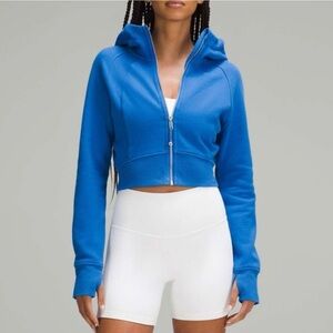 Lululemon Scuba Full Zip-Up Cropped Hoodie